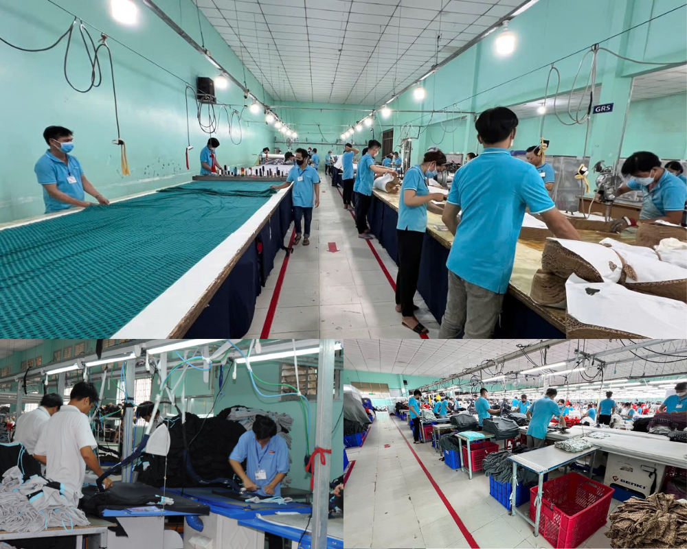 Tổng năng lực sản xuất là 750 Cán bộ-Công nhân viên – thành phẩm đạt xấp xỉ 350.000 sản phẩm/tháng